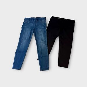 EGUC Liverpool women's jeans lot (2 pair) - blue & black - women's size 32/14❤️